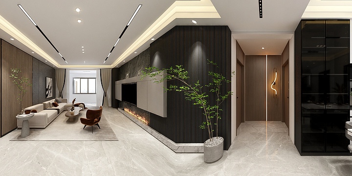 乐亭好莱客全案设计师徐江洁-华郡 -122㎡.dwg-装修设计方案