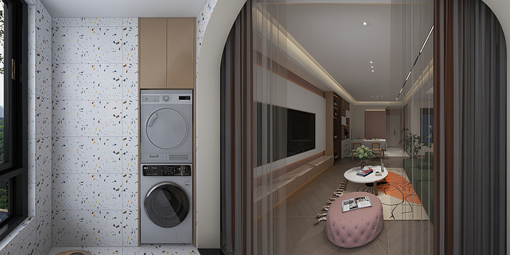 刘云凯-海德公园83㎡2室-装修设计方案