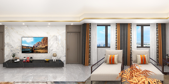 空间大师装饰设计杨工-京海花园10-10F陈总雅居11.6-装修设计方案