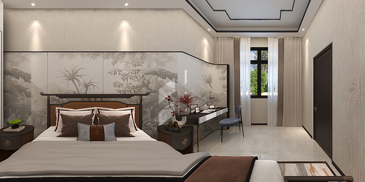 姜發财-罗姐朋友中式-装修设计方案