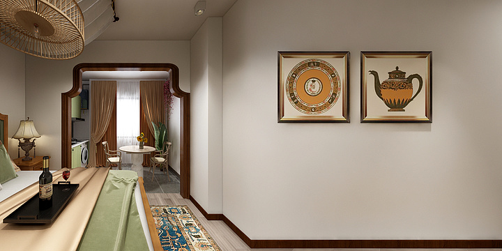 Cc全案室内设计-单间民宿（异域风格）-稿二-装修设计方案