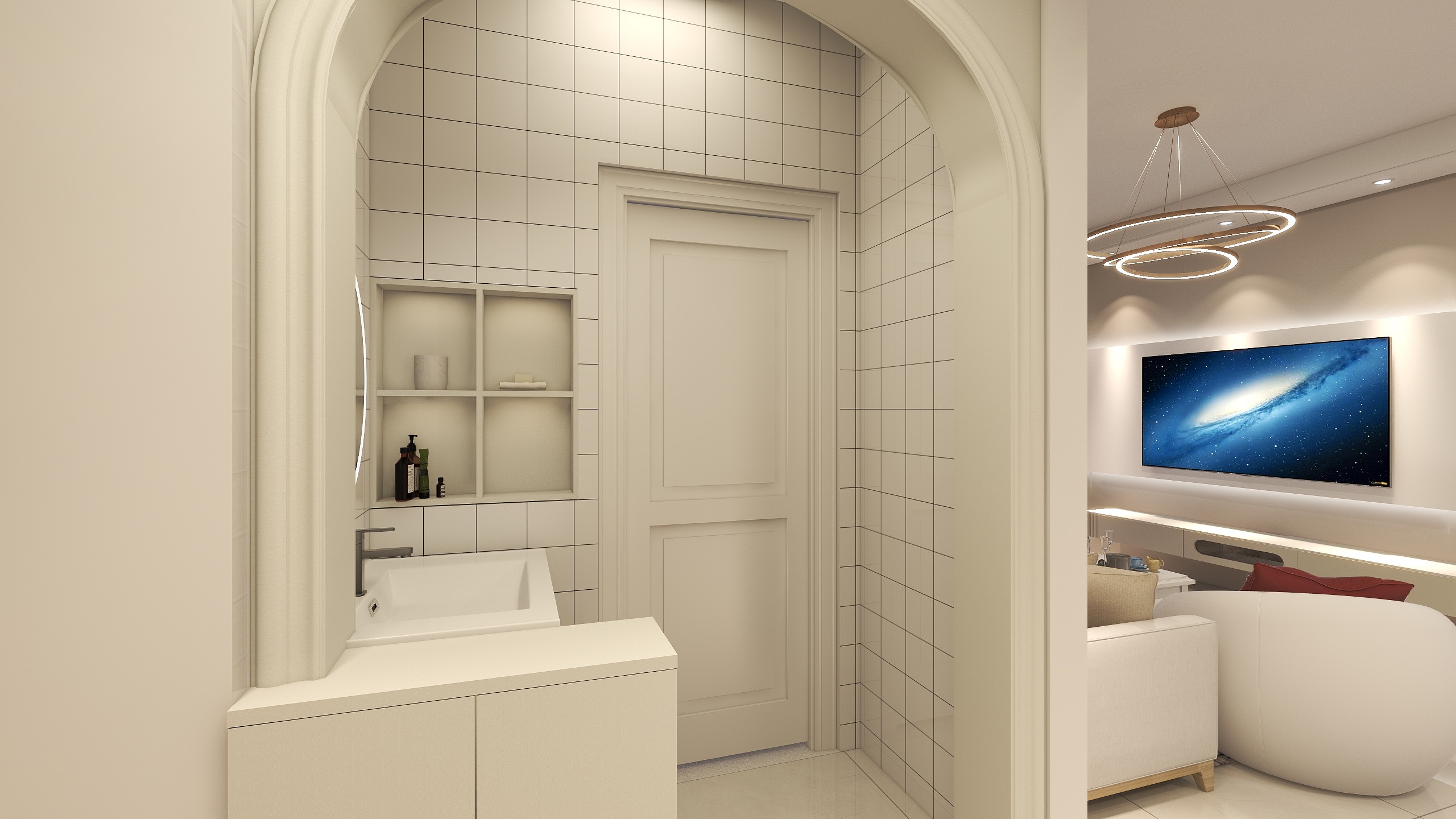 小小设计师覃先生-阳光城文澜府奶油风美女-装修设计方案