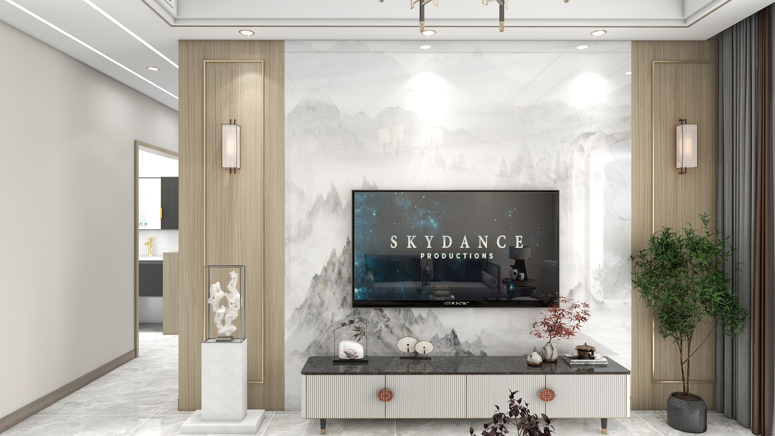 麻城宇宸装饰-公园华府01户型-装修设计方案