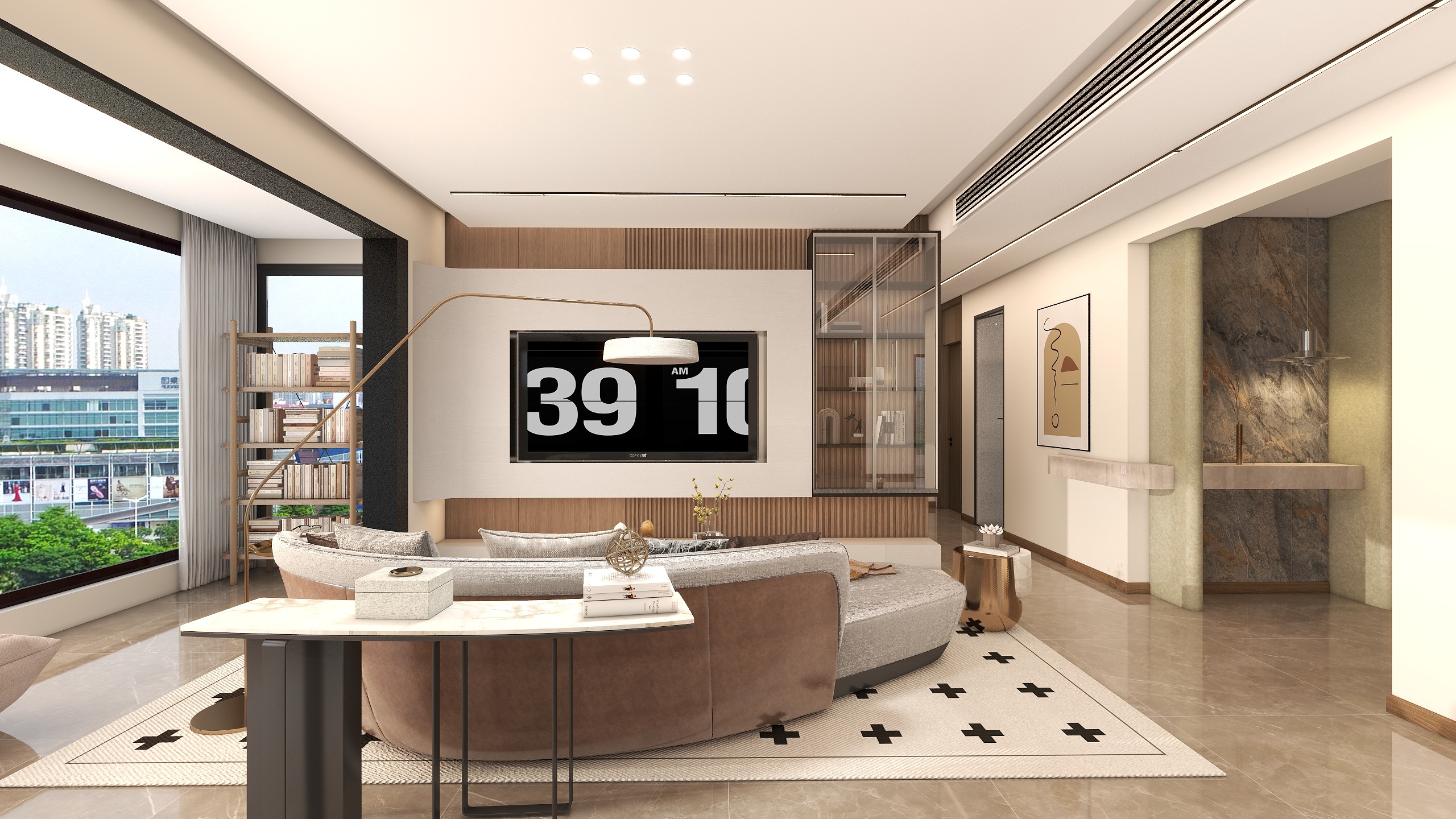 艺墅装饰设计有限公司-西府朗悦，模型图-装修设计方案