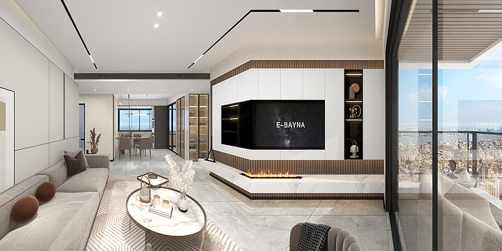 效果l-【10.19现代奶油风】 112平-装修设计方案