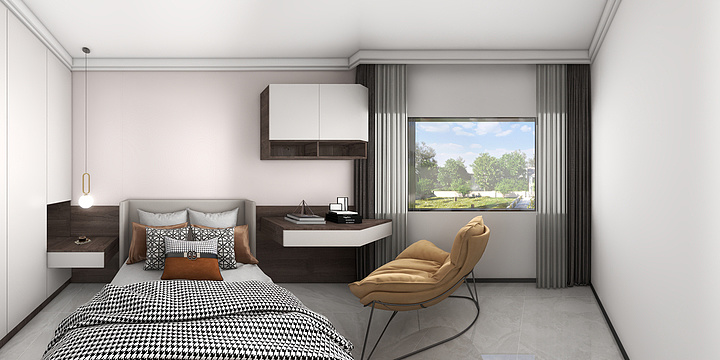 艺舍空间装饰设计-旭光122法式轻奢-装修设计方案