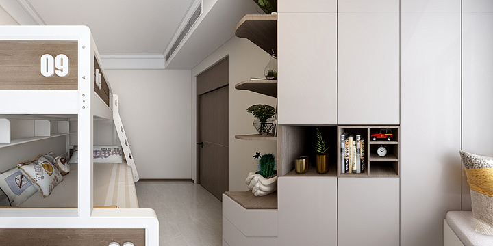 南阳积木家装修-中梁首府3室-装修设计方案