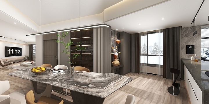 黎焱-A-朝阳自建房现代简约雅居-装修设计方案