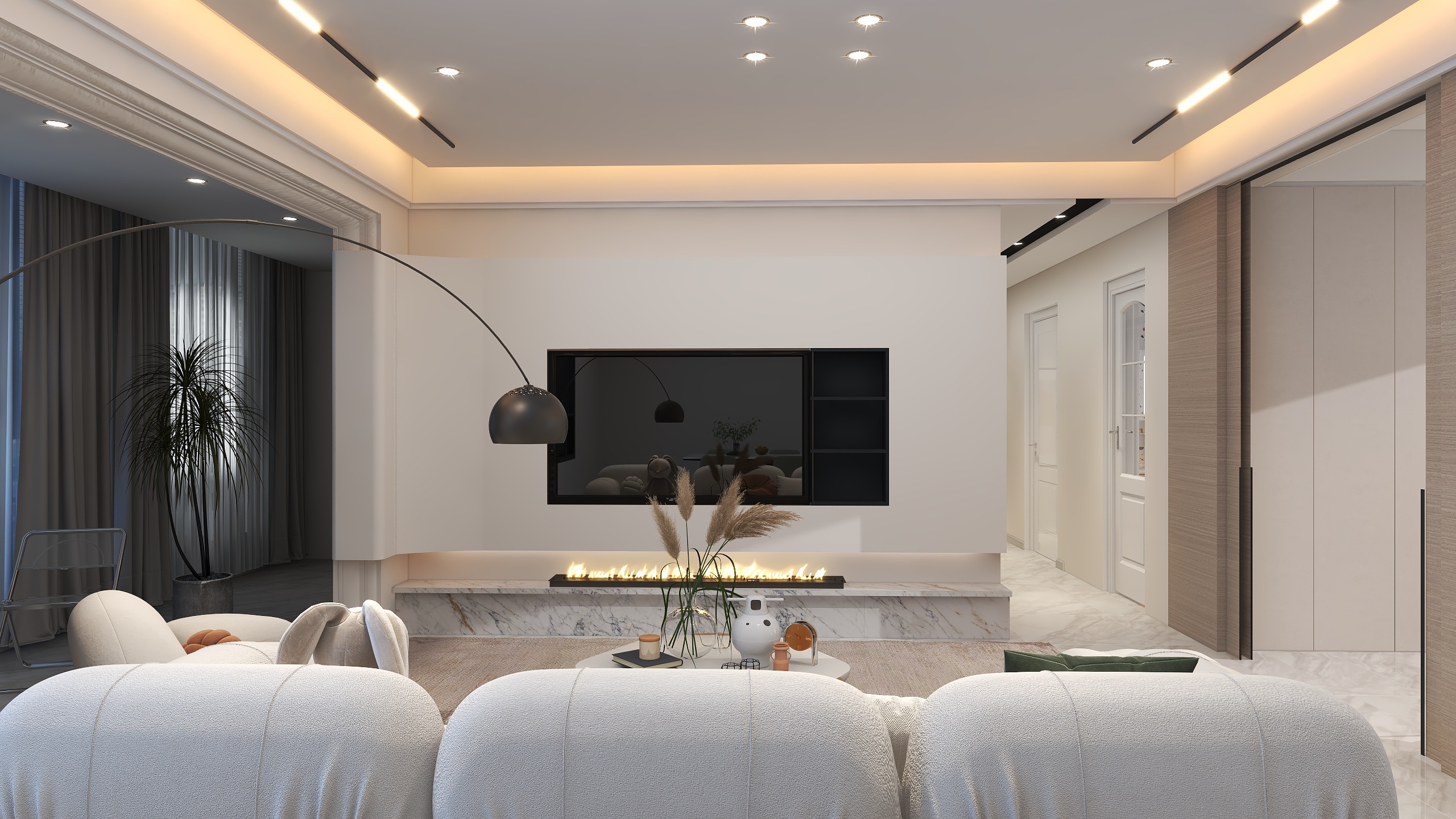 设计师赵川-凤凰台奶油风-装修设计方案