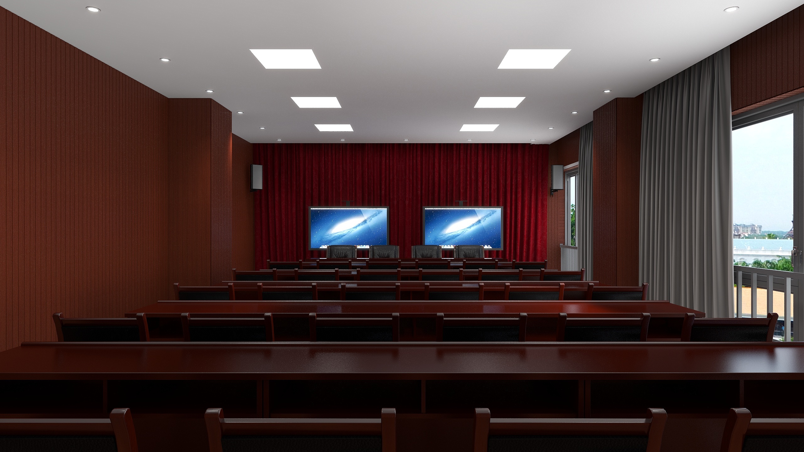 贰讯-永德会议室效果图-装修设计方案