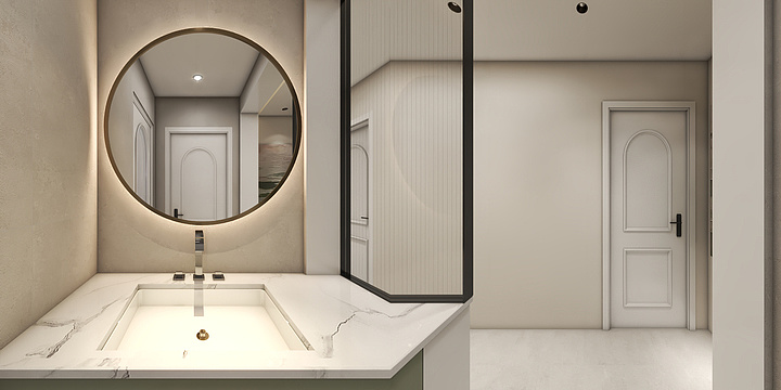 鹿鸣设计lm-万峰·锦园99㎡3室-装修设计方案