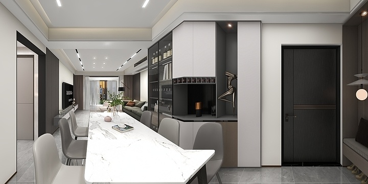 西安明森gIAL-金色家园1楼-装修设计方案