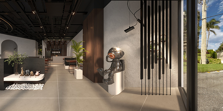 Vincent（斌）-奶茶店-89㎡-装修设计方案