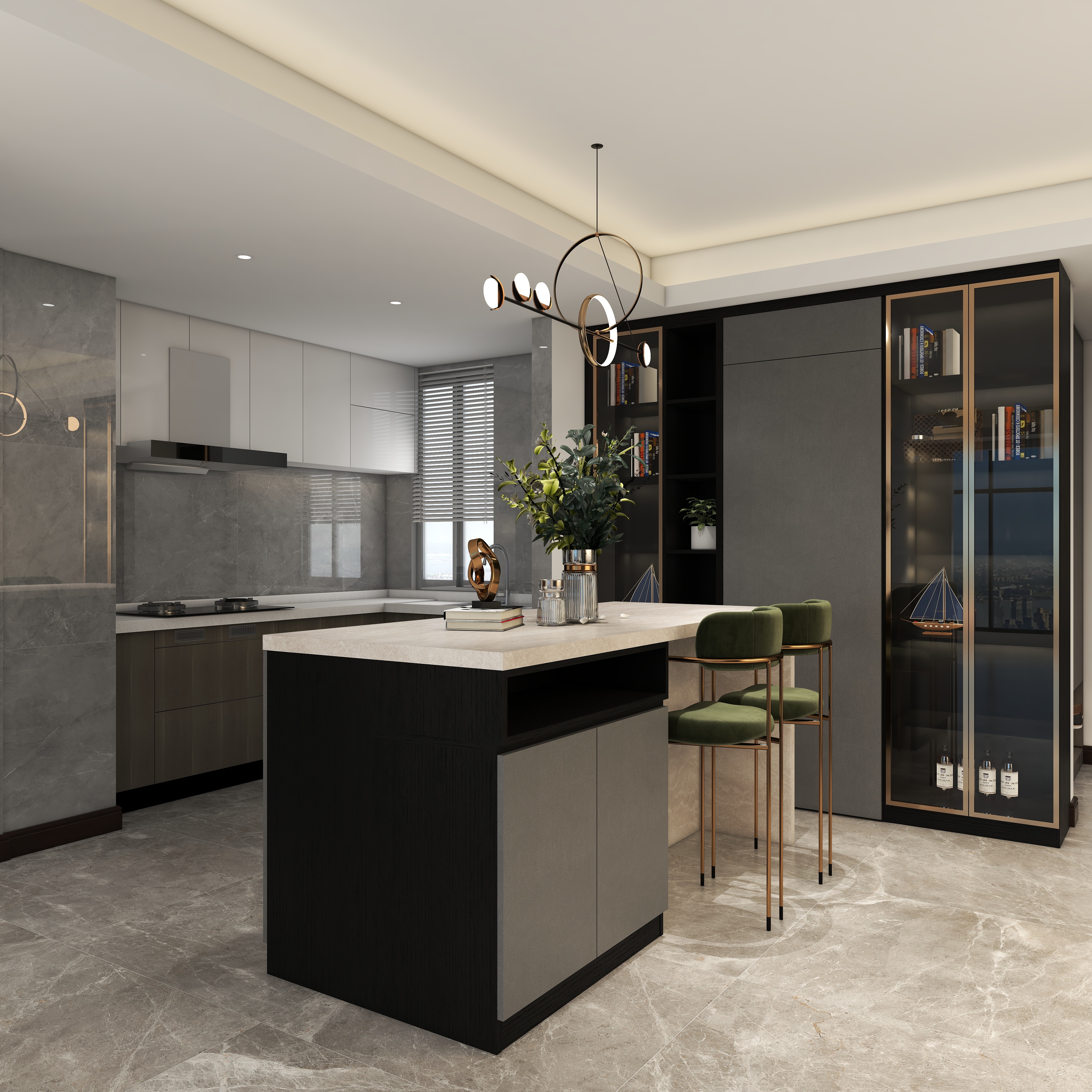 豪天家居mWE-轻奢全屋定制105㎡装修效果图