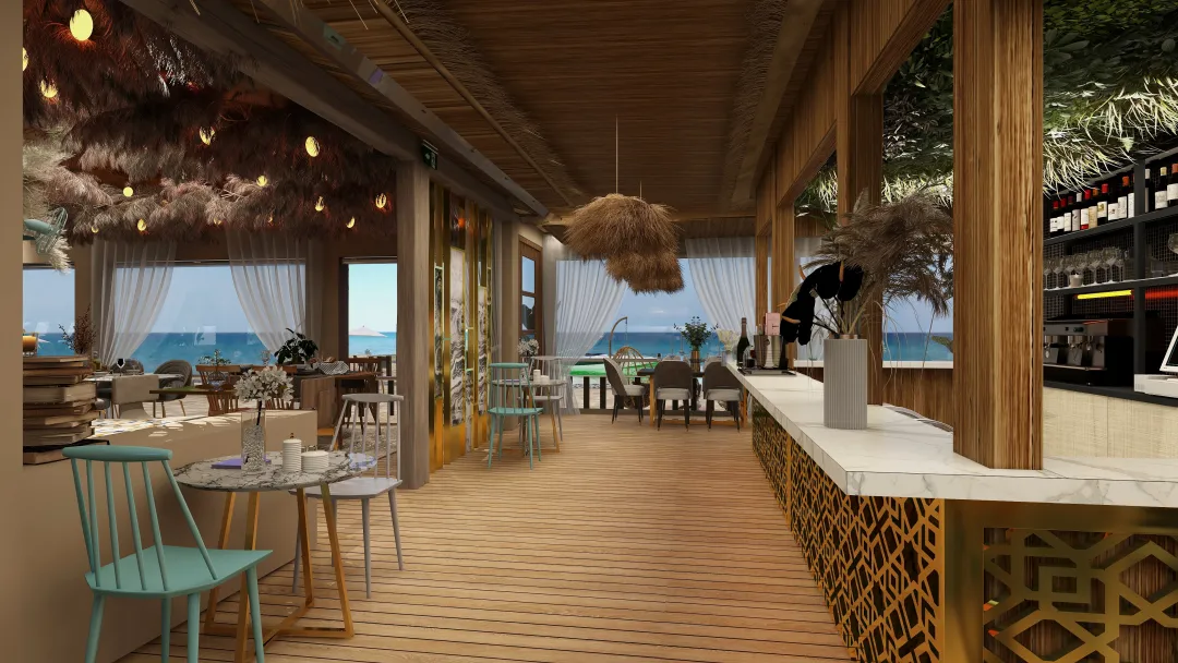 decoroline的装修设计方案:RESTAURANTE EN LA PLAYA 