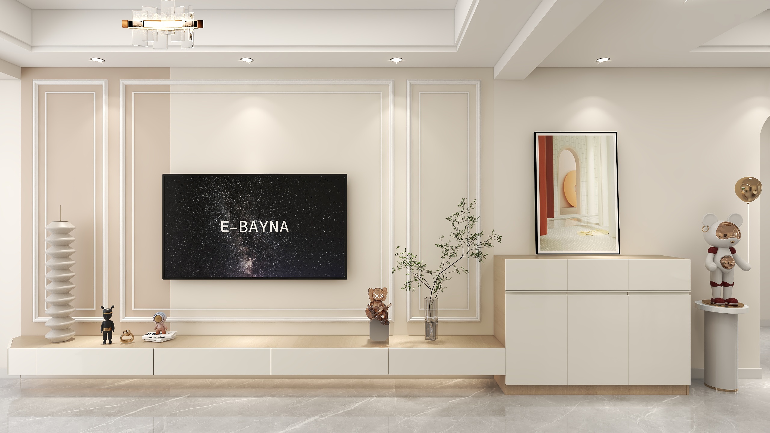 阿湉-紫郡苑奶油113㎡-装修设计方案