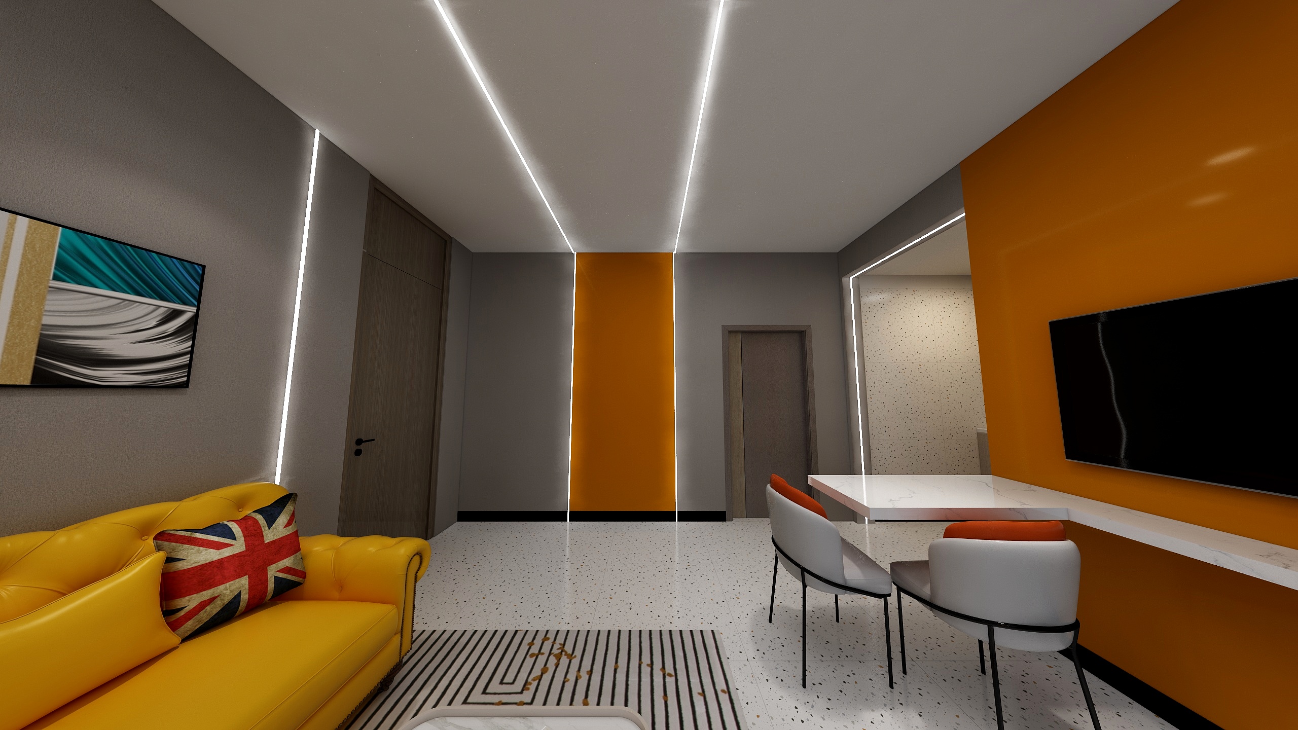 荣堇智能科技云南有限公司-一室一厅-装修设计方案