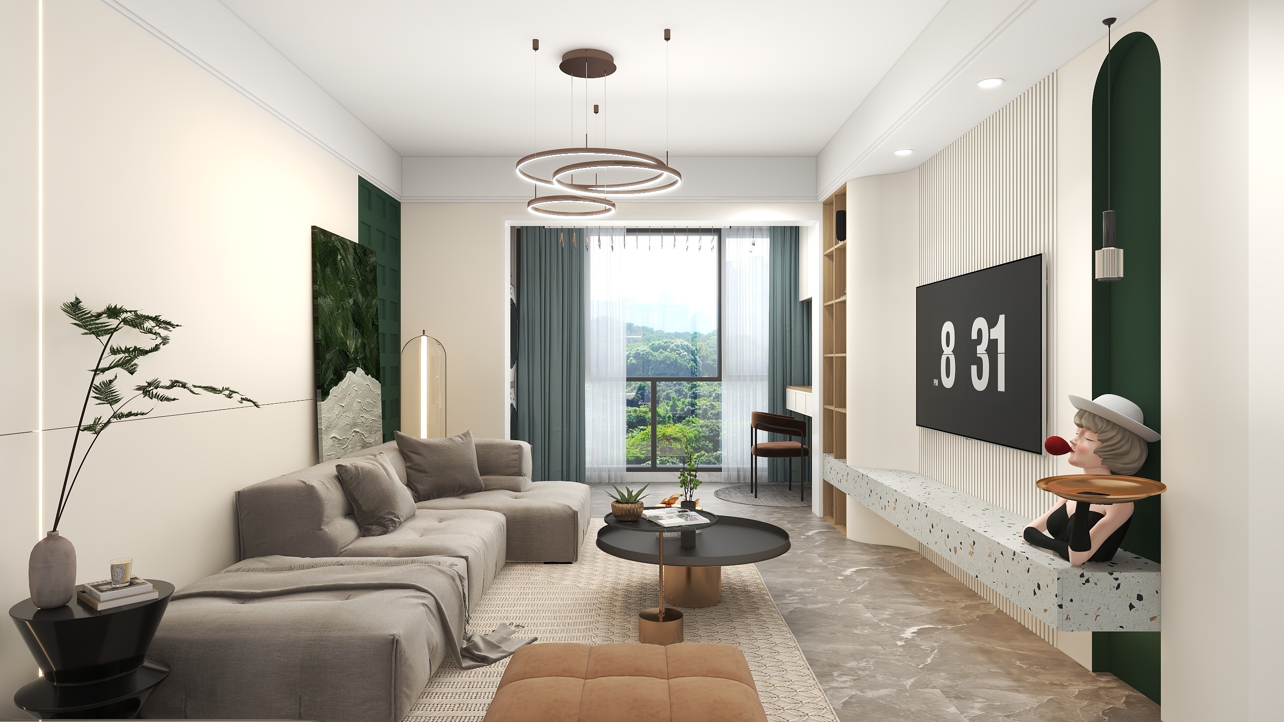 奋进的扬子装饰-保利熙悦装修效果图