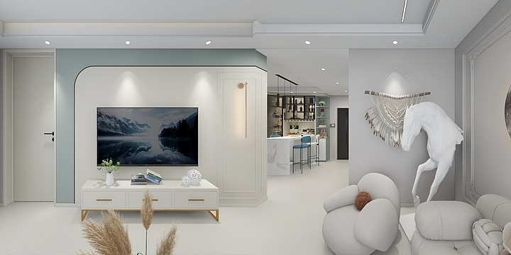 宫之雍-书香华庭4号楼-104㎡-装修设计方案