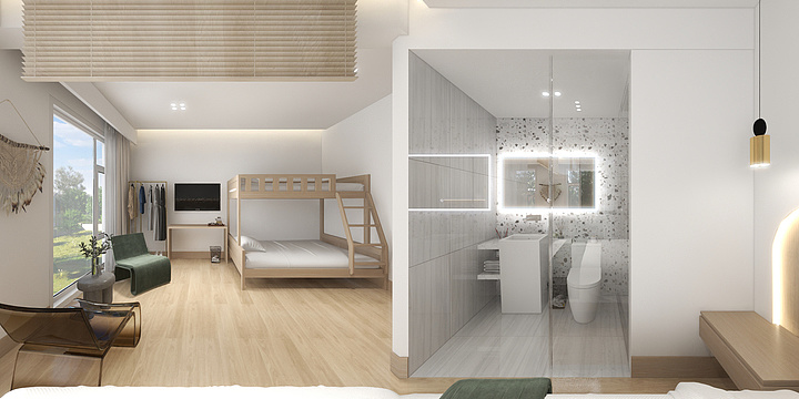 雅如设计-花洲客舍-装修设计方案