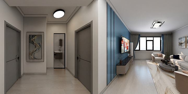 祥云装饰空间设计-方总物流城-装修设计方案