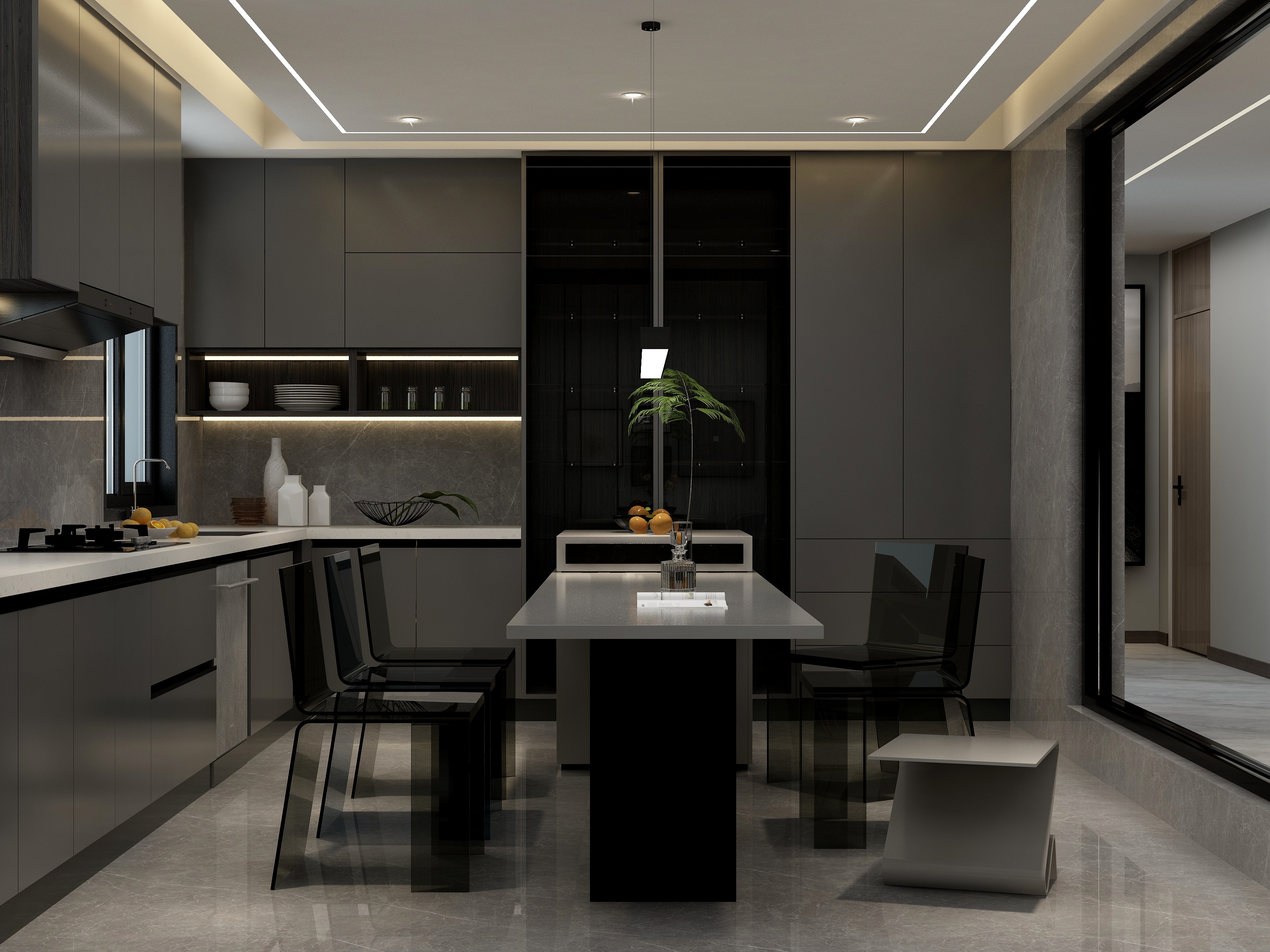 千彦空间设计-180平意式简约-就要装出范儿-装修设计方案