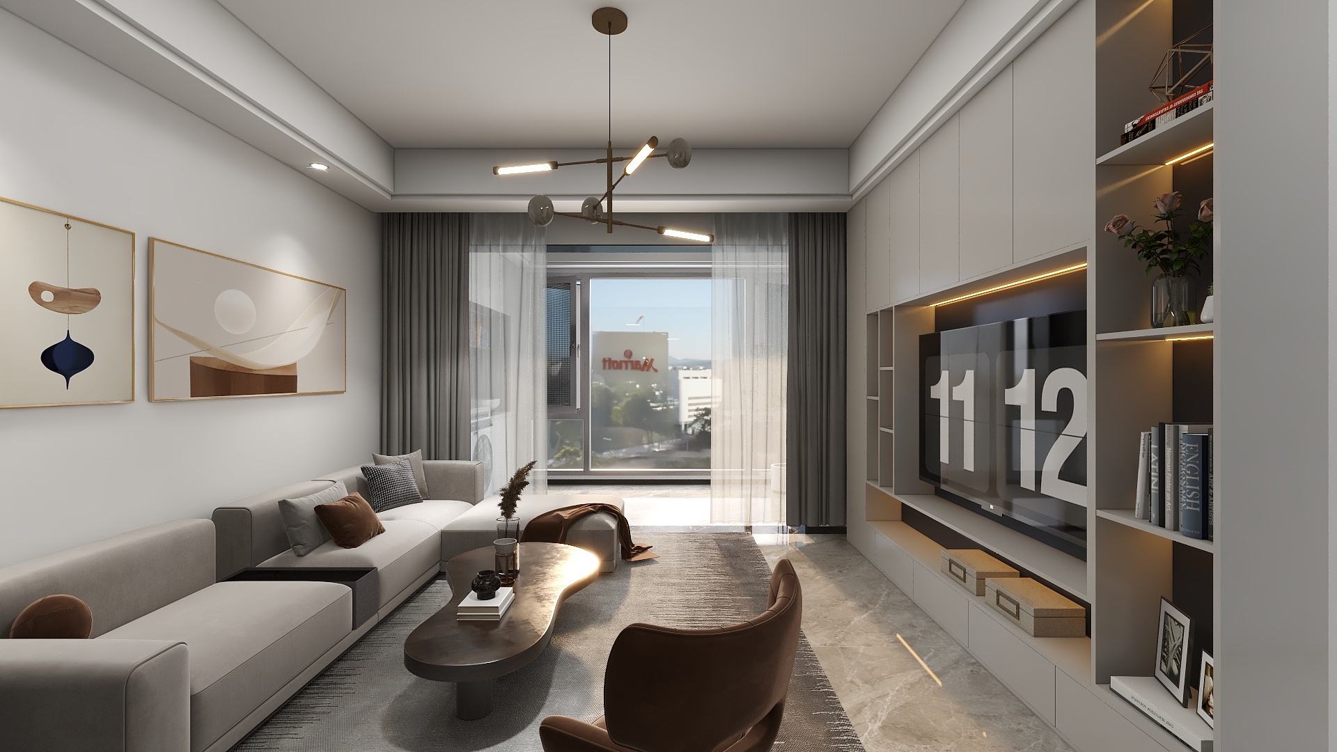 拾语-现代简约87m²2室-装修设计方案