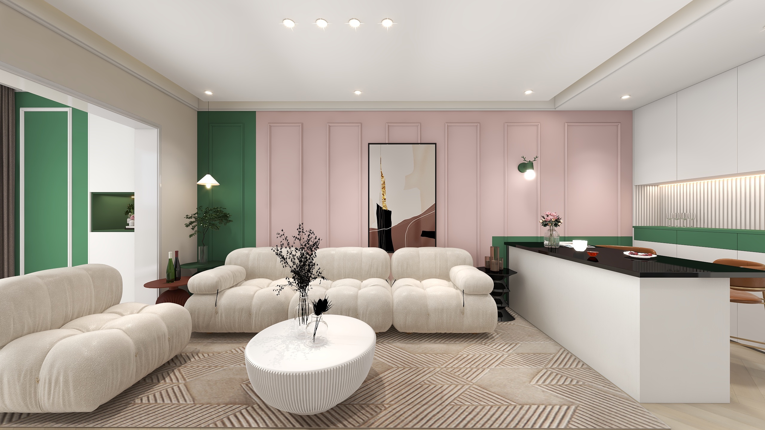 许老师-全案设计-海德公园80㎡2室-装修设计方案