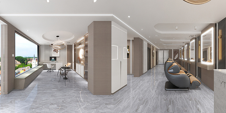 Jun太阳空间-西湖路养发馆-装修设计方案