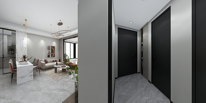 设计师王浩Nike-蓝山居1-1-705室 姚宜攀 第二版-装修设计方案