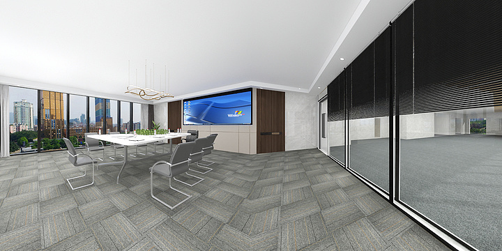 22夜夜-万达办公楼579㎡-装修设计方案