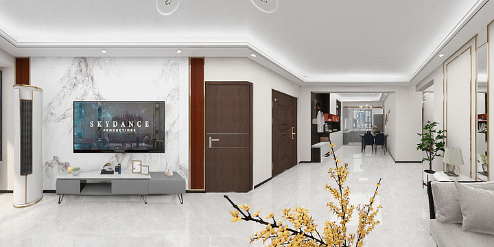 咦啊丫头-银河御府 14-1-201-装修设计方案