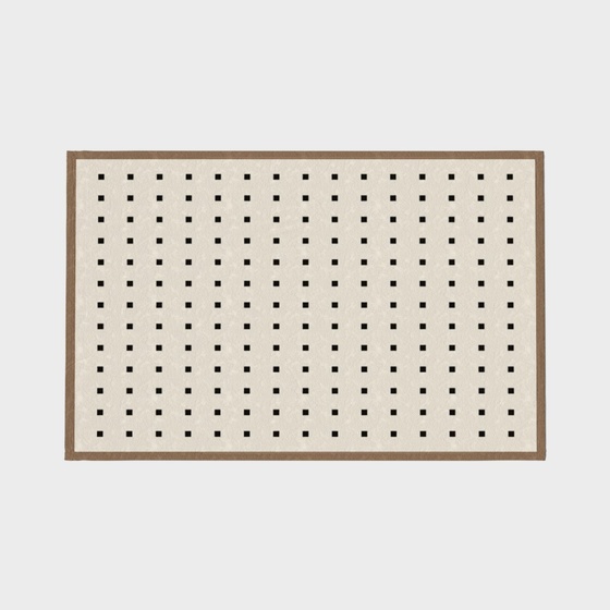 Nordic Cream Style Rug 3D Model for Cozy Floors