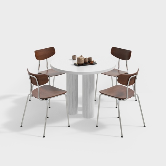 Scandinavian Dining Sets,Gray