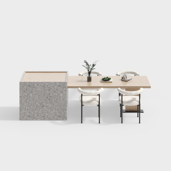 Scandinavian Dining Sets,Gray