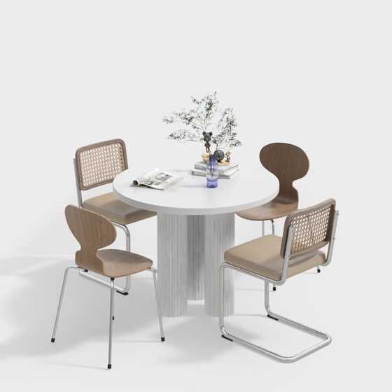 Scandinavian Dining Sets,Gray