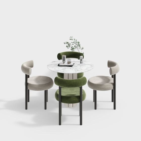 Scandinavian Dining Sets,Gray