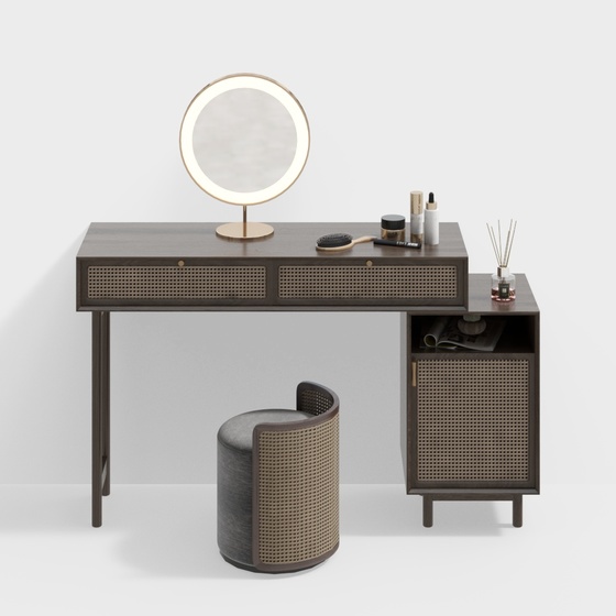 Wabi-sabi style dressing table