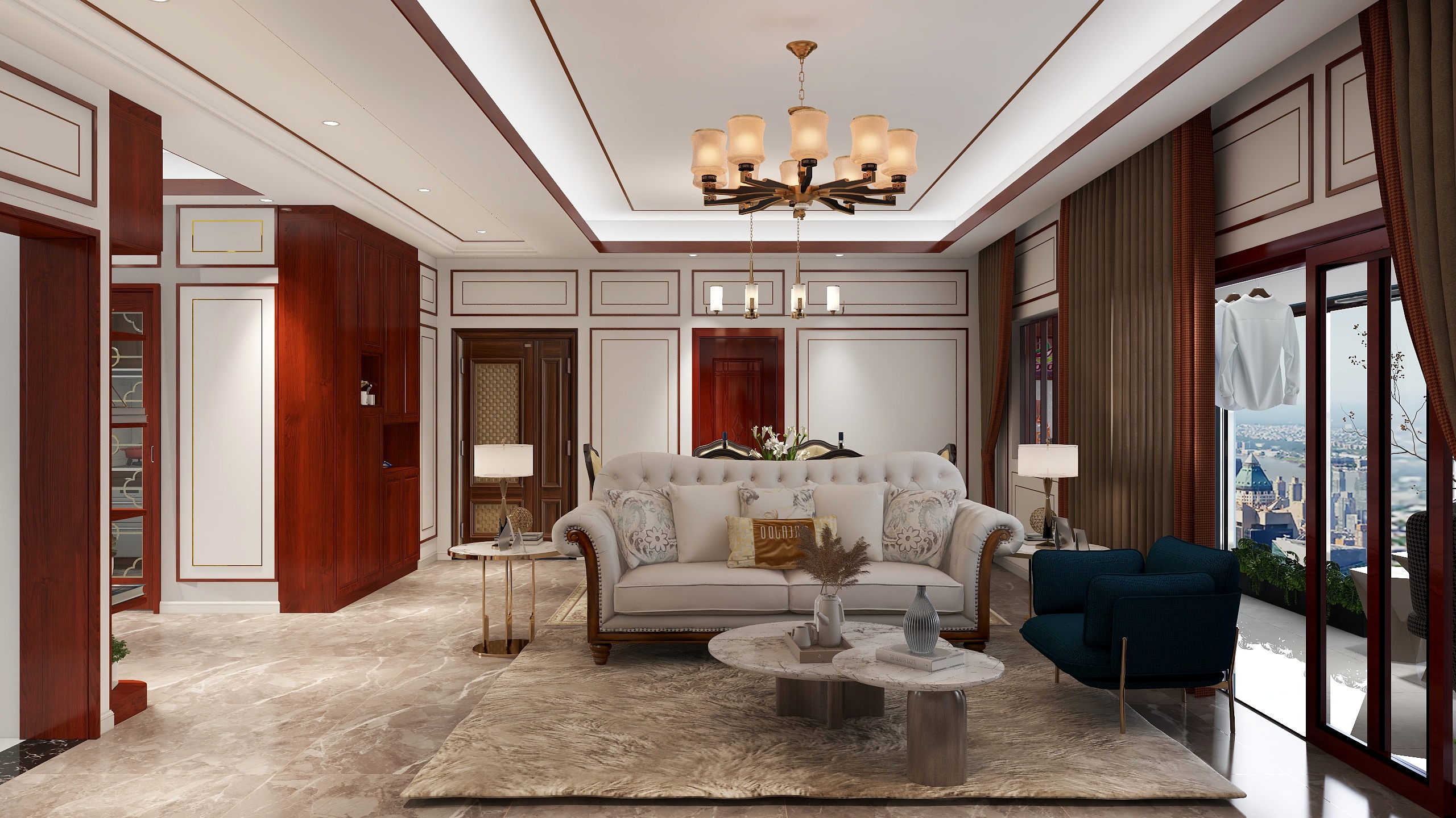 熊子杰xiong-美式133㎡3室-装修设计方案