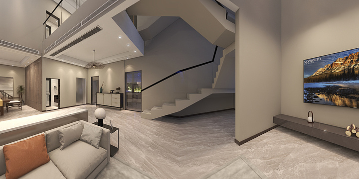 鲍朝辉-三正别墅-装修设计方案