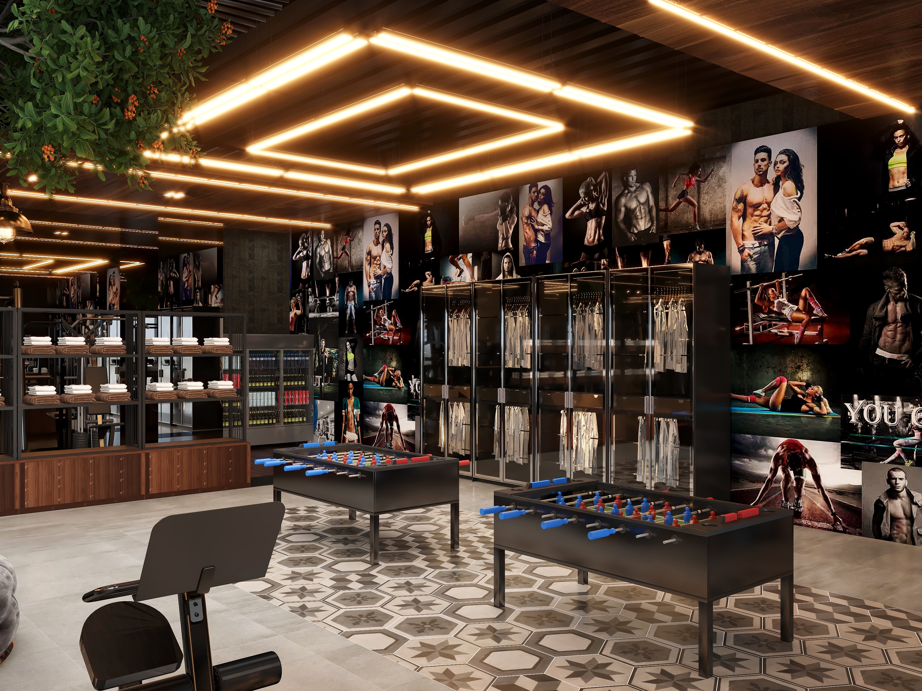 西雅圖室內設計-健身中心装修效果图