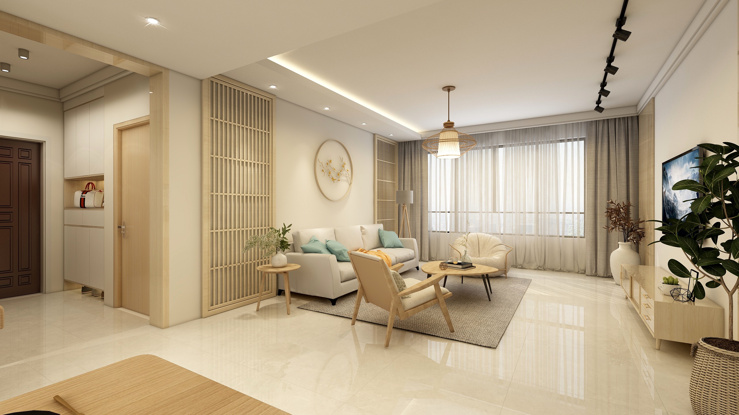 Orgle-贵和苑日式106㎡3室装修效果图