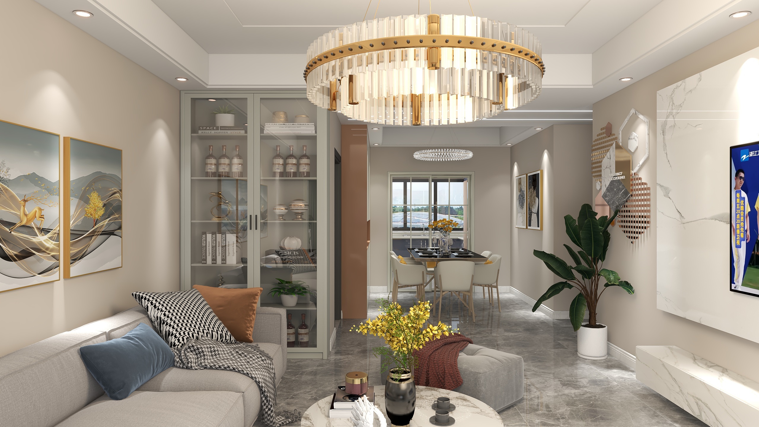 戴建华室内外装修-玉昆小区122㎡2室装修效果图