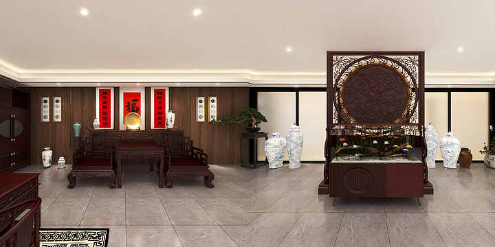 新一飞设计-办公茶室-装修设计方案