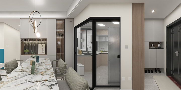 天行1990-云尚公馆6-1-1201酷家乐-装修设计方案