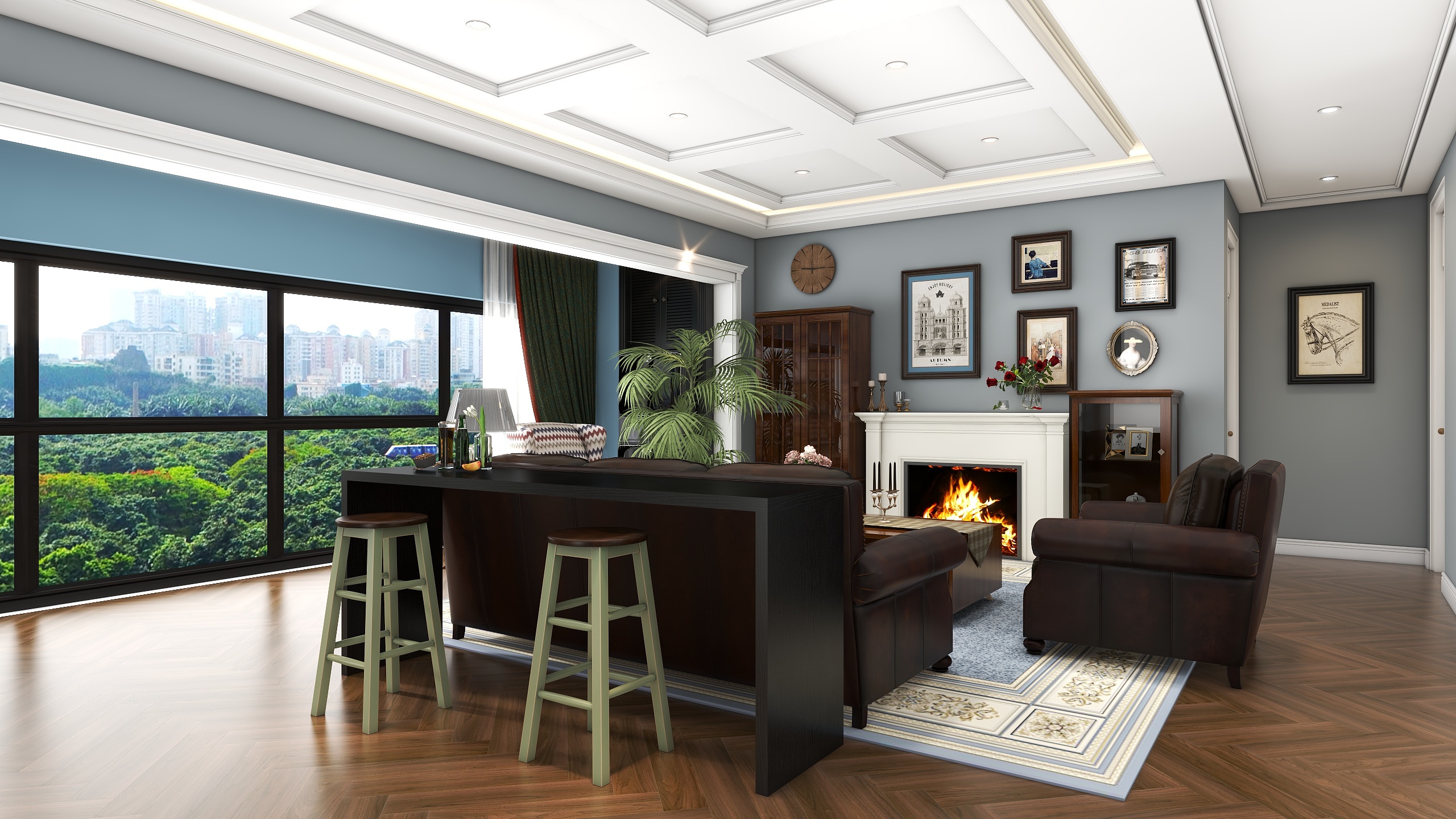 敖丹妮-133㎡3室装修效果图