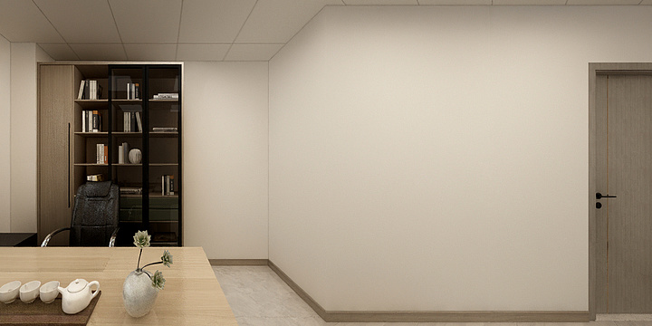 木易小满-泰康服务部经理办公室-装修设计方案