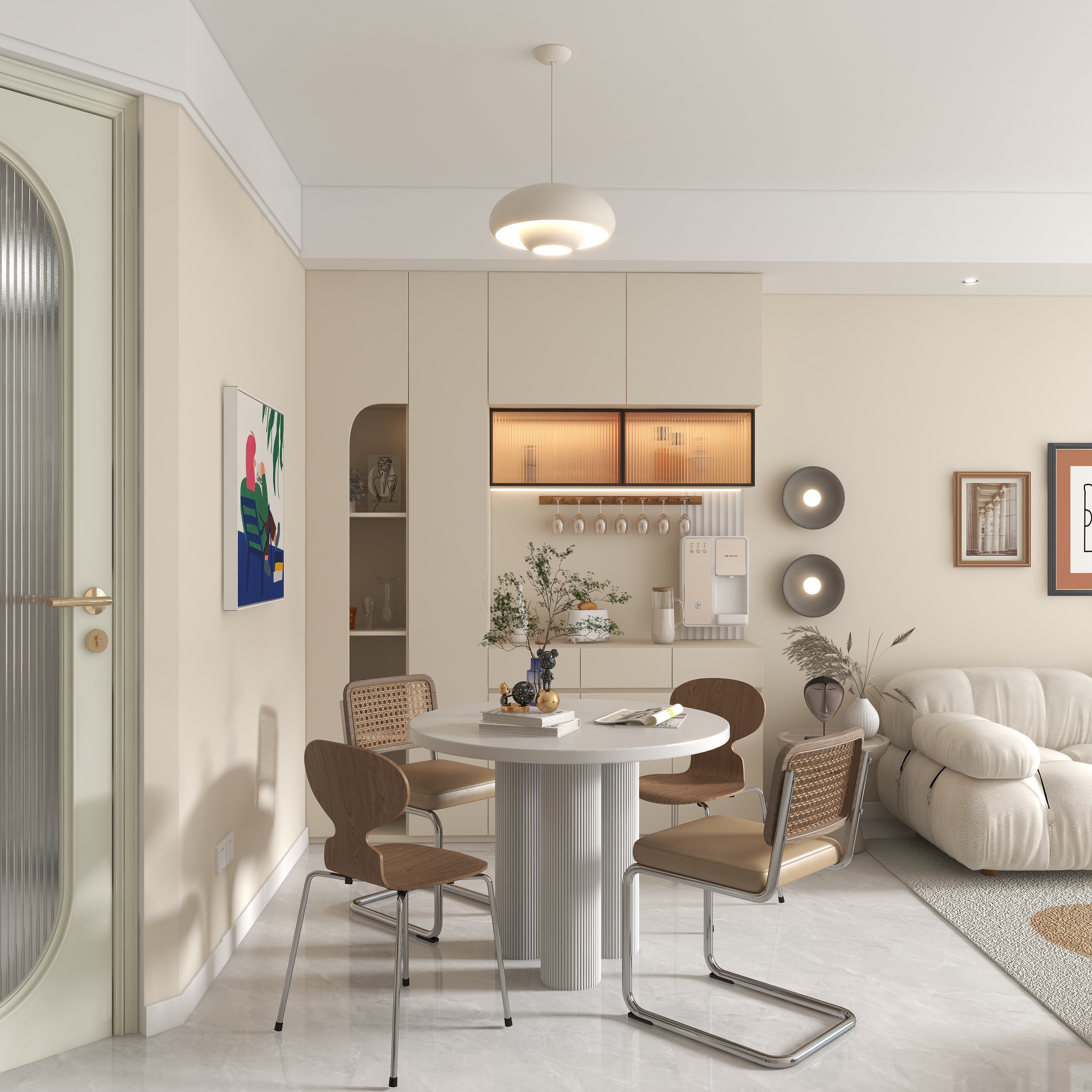 初秋oTPv-晋阳五隆府奶油124㎡3室-装修设计方案