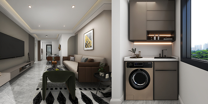 Daniel21-雍祥府--79户型现代风格方案设计-装修设计方案