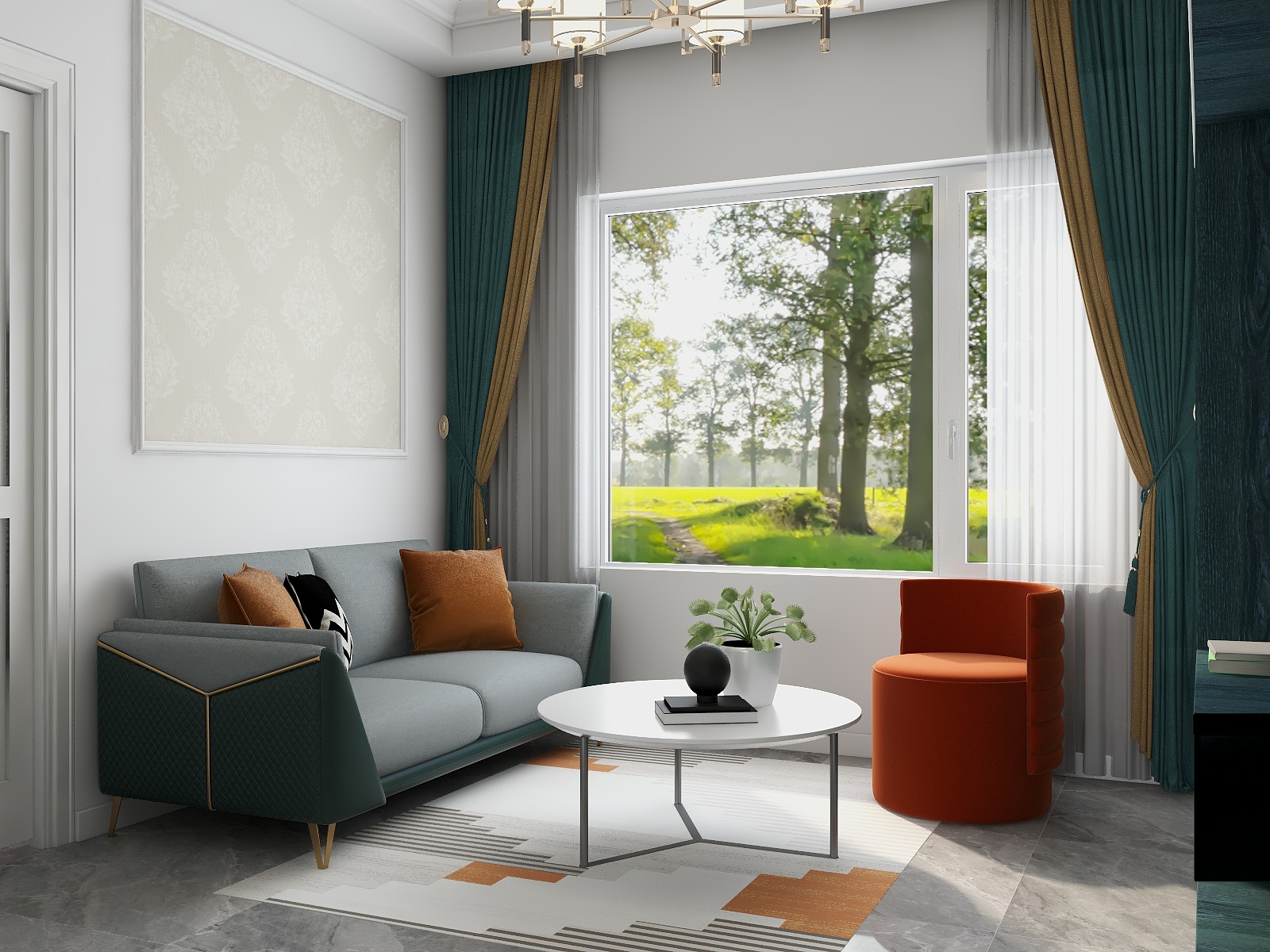 云霓之望-中金启城65㎡2室-装修设计方案